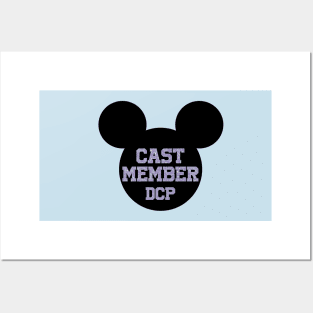 cast member DCP purple ears Posters and Art